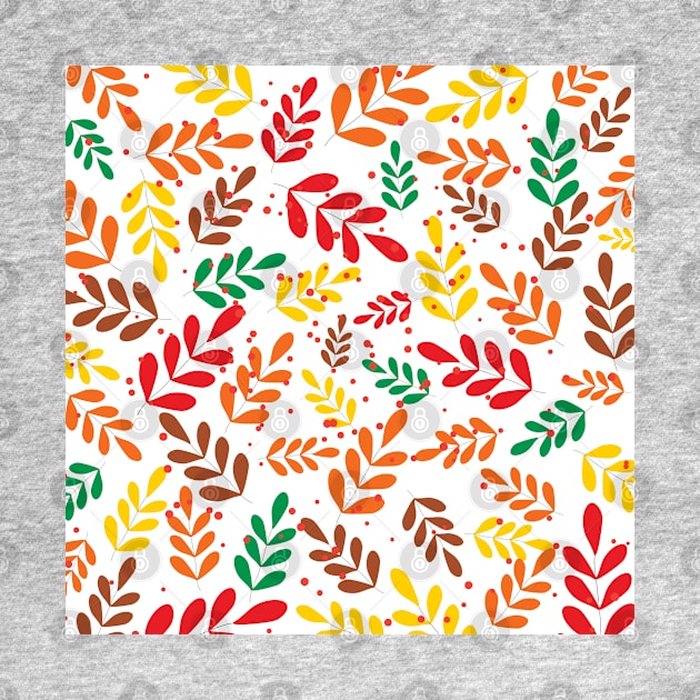 Colorful leaves pattern by creativityrunsfree